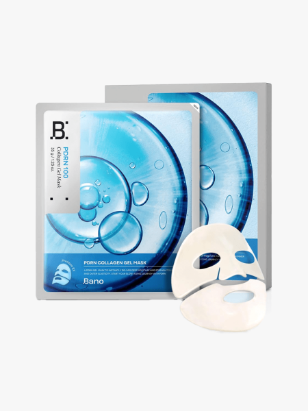 Bano PDRN Collagen Gel Mask in branded component on a light gray background