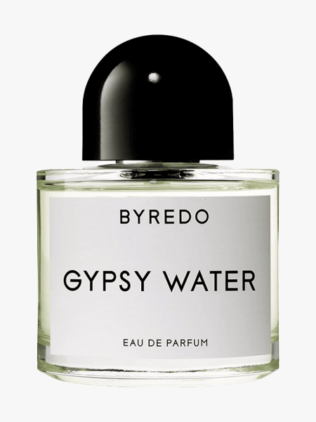 Byredo Gypsy Water Eau de Parfum in branded component on a light gray background